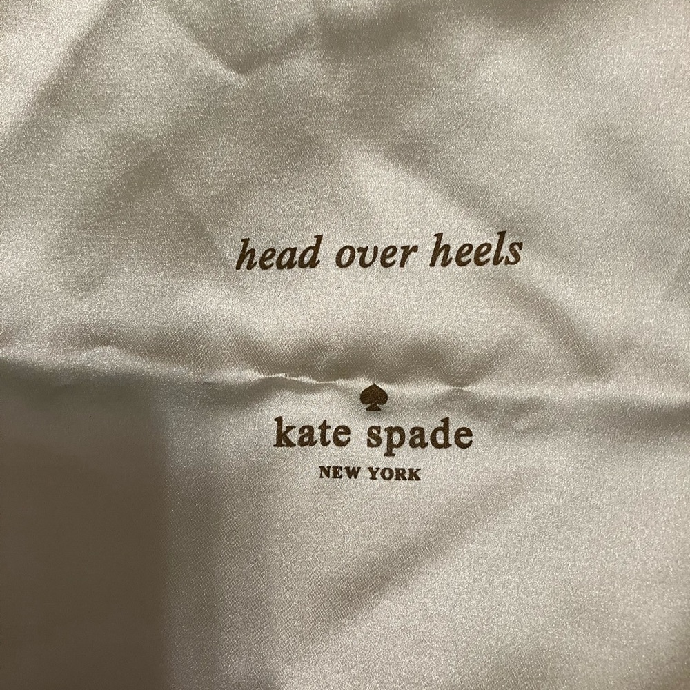 Kate Spade Happily Flip Flops Light Blue Eva Silver Bow Sz 7 - Picture 10 of 11